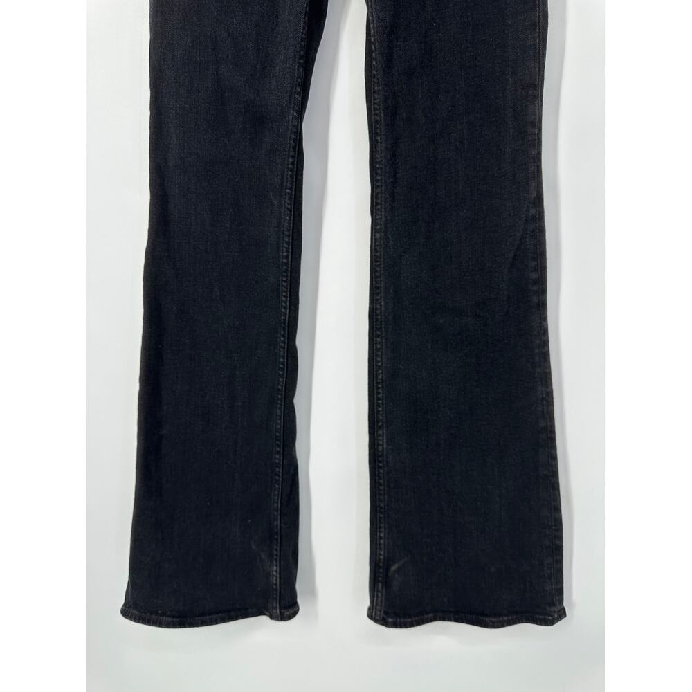 & Other Stories Flare Leg Jeans High Rise Full Length Dark Wash Black - Picture 4 of 8
